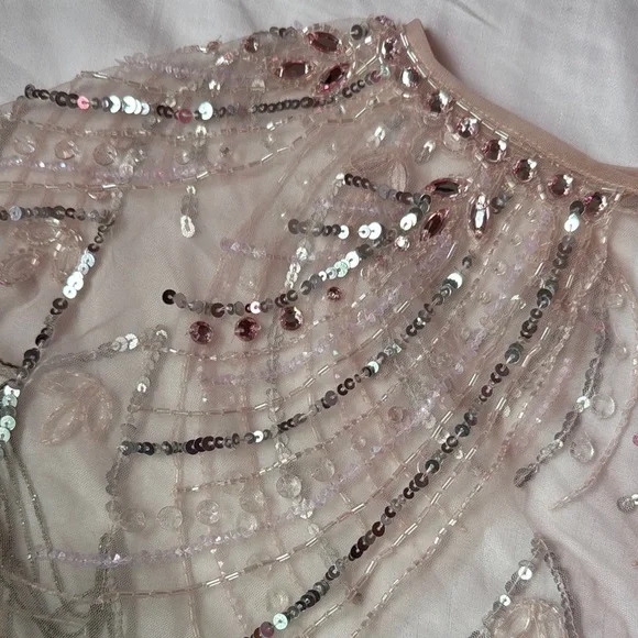 Tutu du Monde Sequin Embellished Sheer Capelet